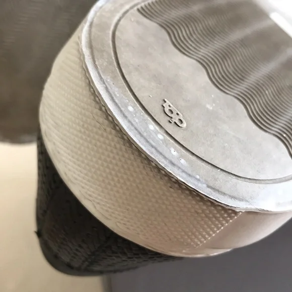 Aquatalia Sz 11 slip on sneakers woven black leather Weatherproof Made in Italy - Picture 7 of 10